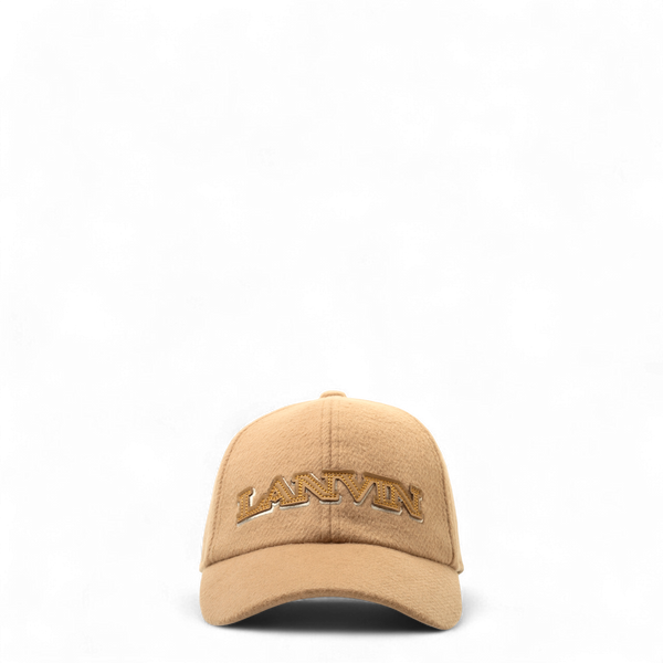Lanvin Kids Logo Patch Wool Blend Baseball Cap