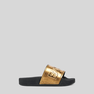 Hugo Boss Kids Gold Logo Pool Slides