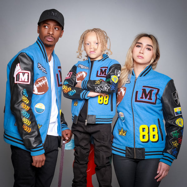 MDB Brand Kids Varsity Letterman Jacket