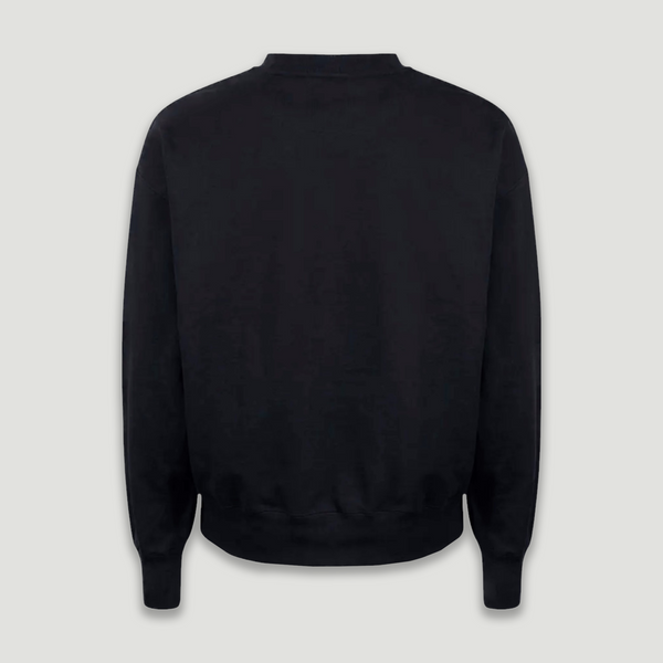 Bally Men's Side-Logo Sweatshirt in Navy Cotton