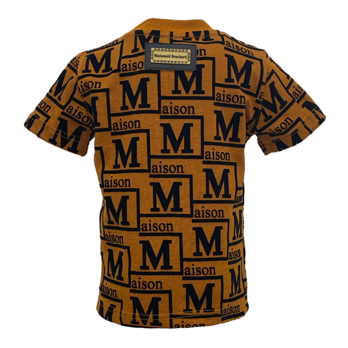 MDB Couture Kid's Monogram Woven T-Shirt - Copper