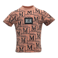MDB Couture Kid's Textured Monogram T-Shirt