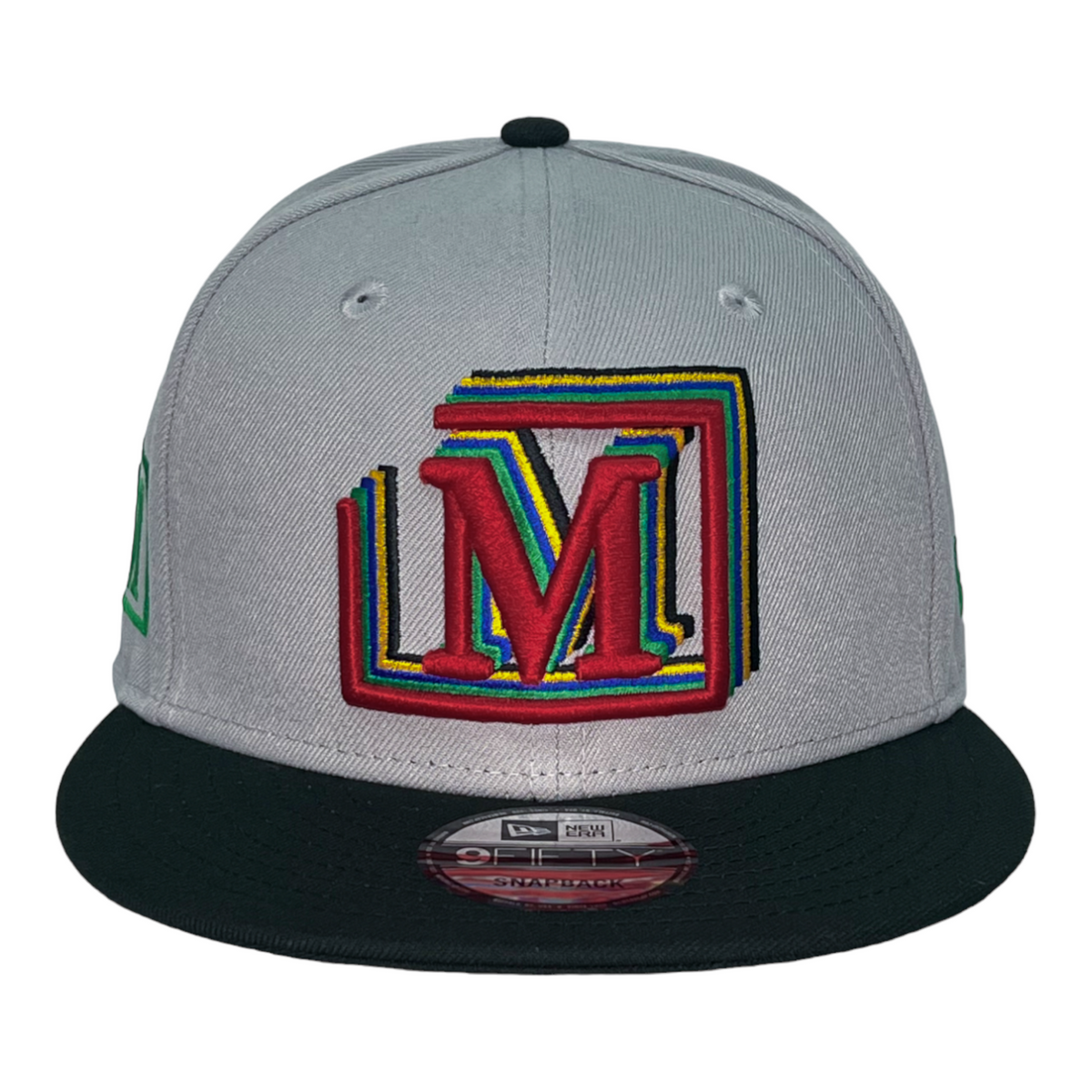 MDB Brand x New Era 9Fifty Snapback Multi M Logo Baseball Cap