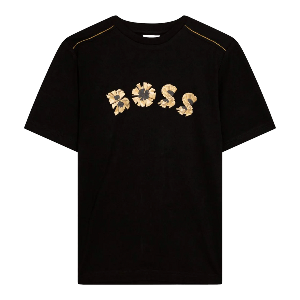 Hugo Boss Kids Gold Bar Graphic Logo T-Shirt