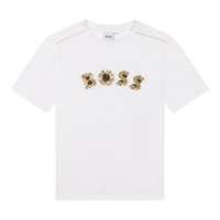 Hugo Boss Kids Gold Bar Graphic Logo T-Shirt