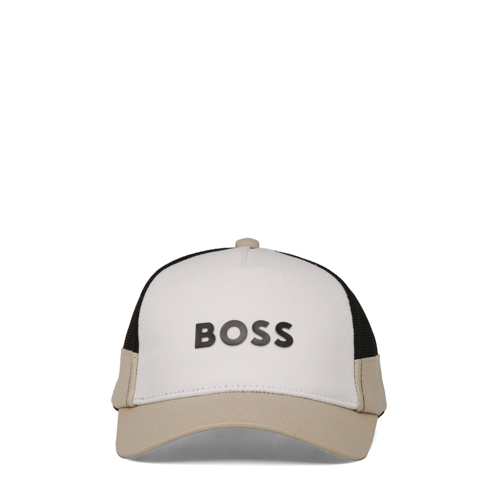 Hugo Boss Kids Tri-Color Logo Trucker Cap