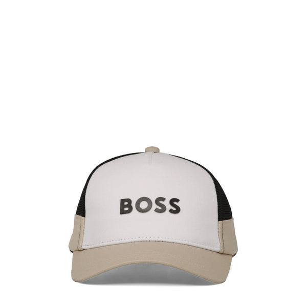 Hugo Boss Kids Tri-Color Logo Trucker Cap