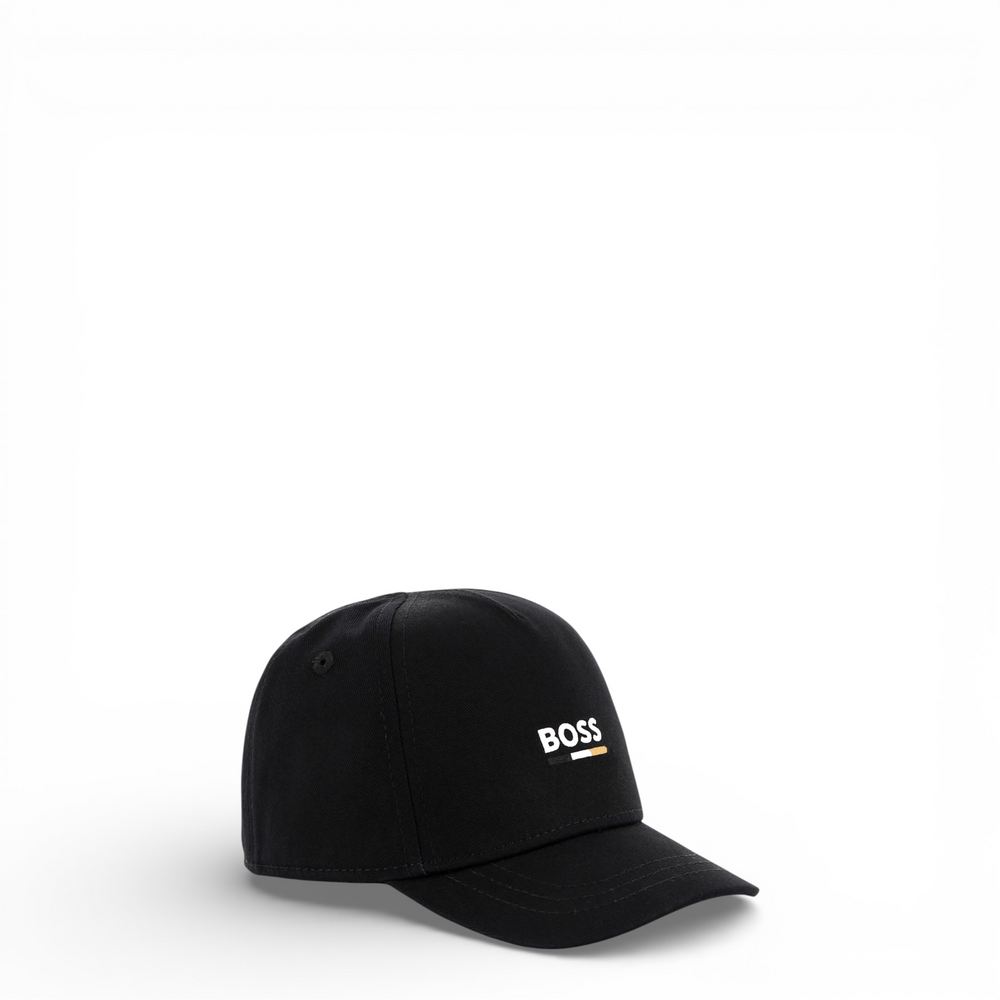 Black cap with 'BOSS' logo on a white background