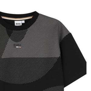 Hugo Boss Kids Geometric Pattern T-Shirt