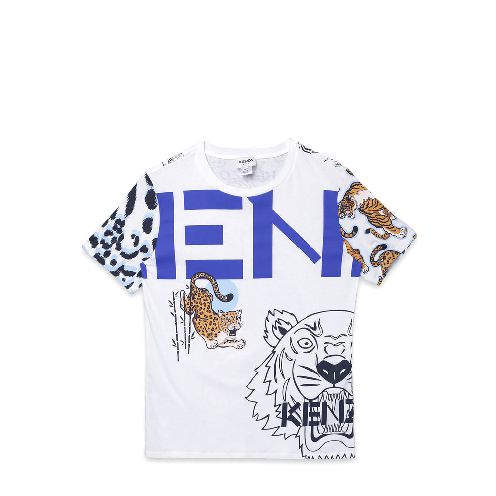 Kenzo Kids All Over Tiger Print T-Shirt