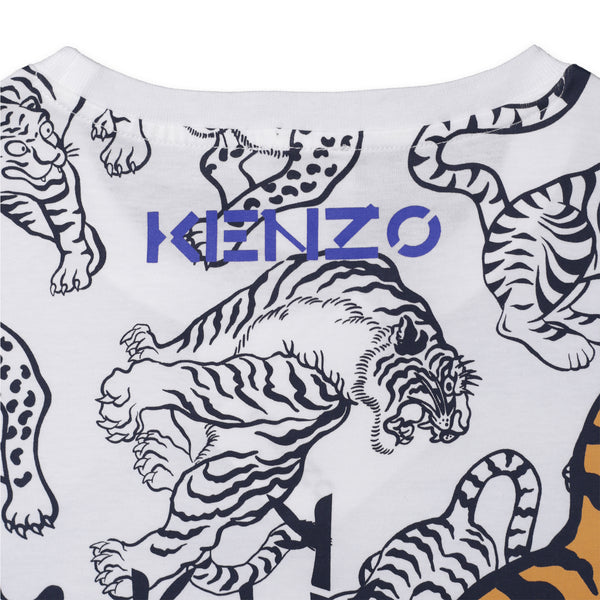 Kenzo Kids All Over Tiger Print T-Shirt