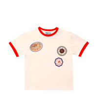 Kenzo Kids Stamp Logo Ringer Collar T-Shirt