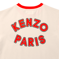 Kenzo Kids Stamp Logo Ringer Collar T-Shirt