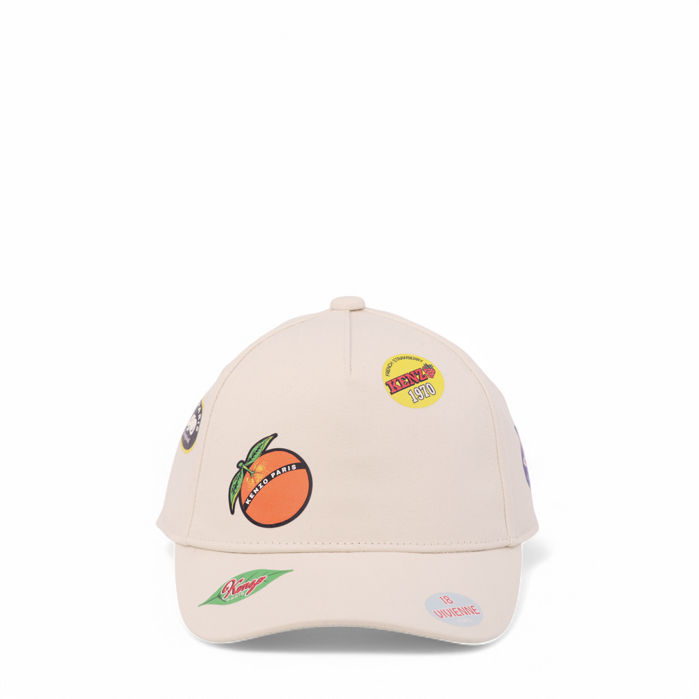 Kenzo Kids All Over Sticker Print Baseball Cap