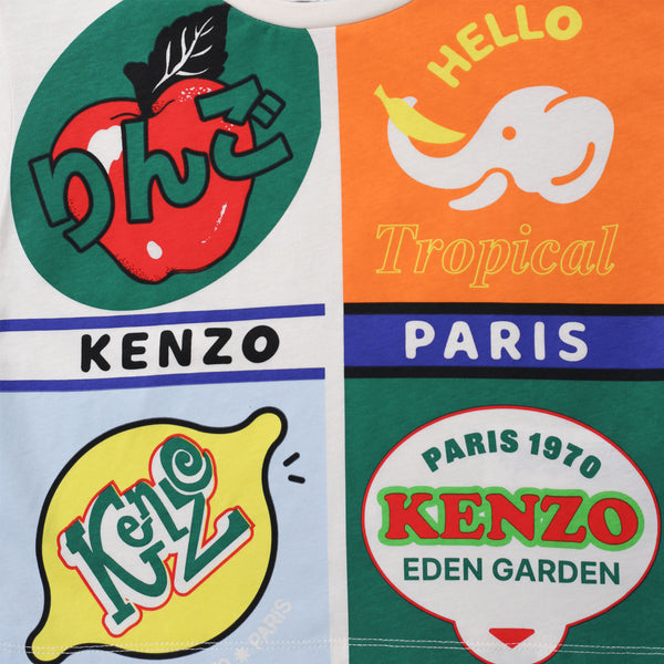Kenzo Kids Girl's Label Artworks T-Shirt
