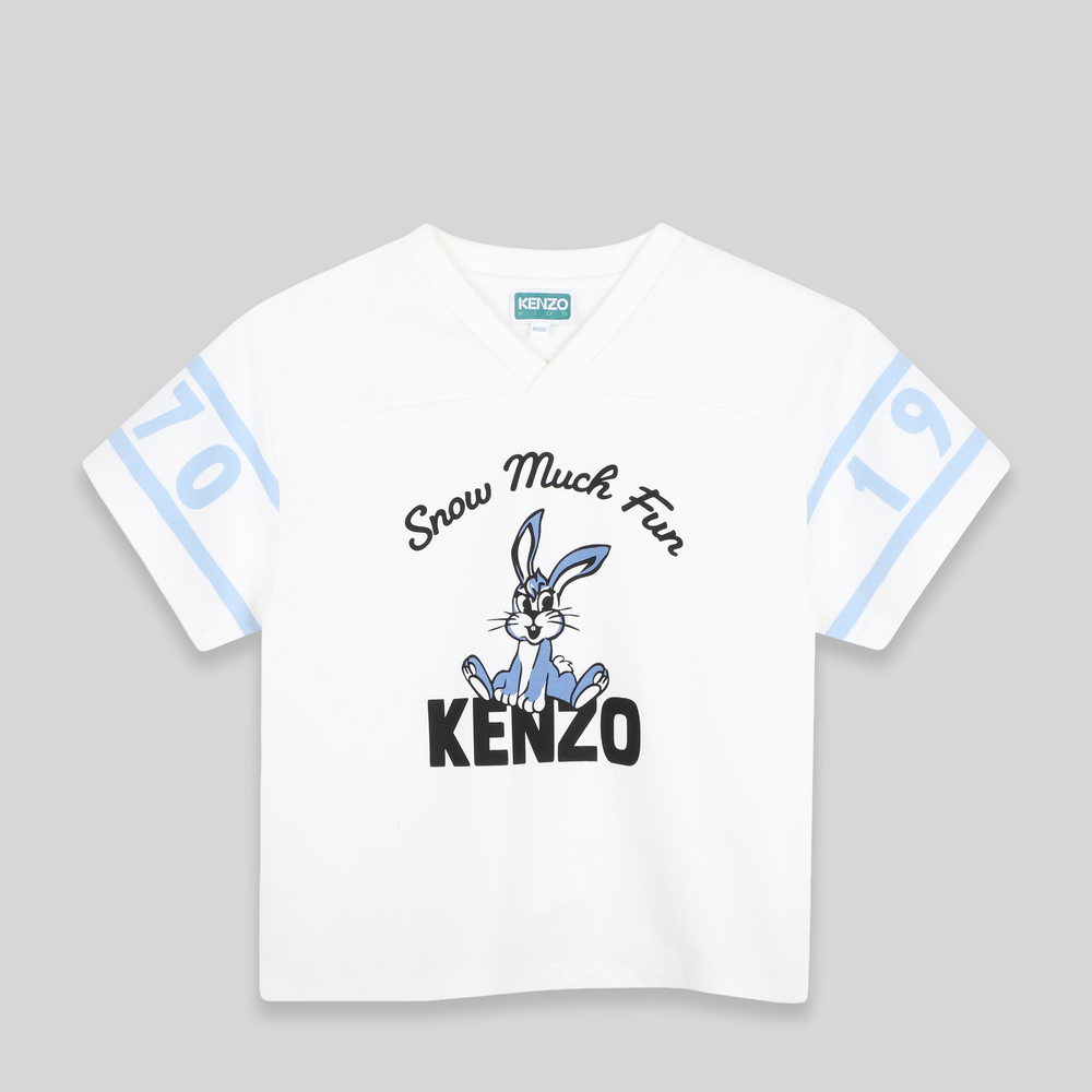 Kenzo Kids 'Snow Much Fun' V-Neck T-Shirt