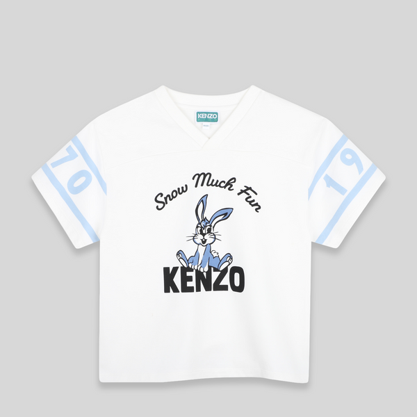 Kenzo Kids 'Snow Much Fun' V-Neck T-Shirt