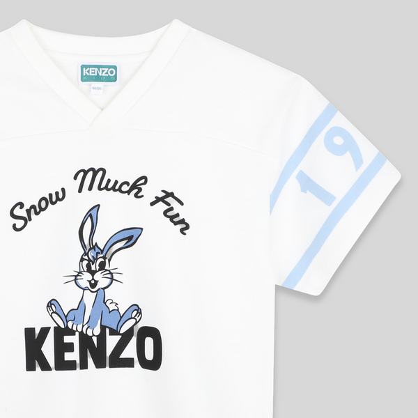 Kenzo Kids 'Snow Much Fun' V-Neck T-Shirt