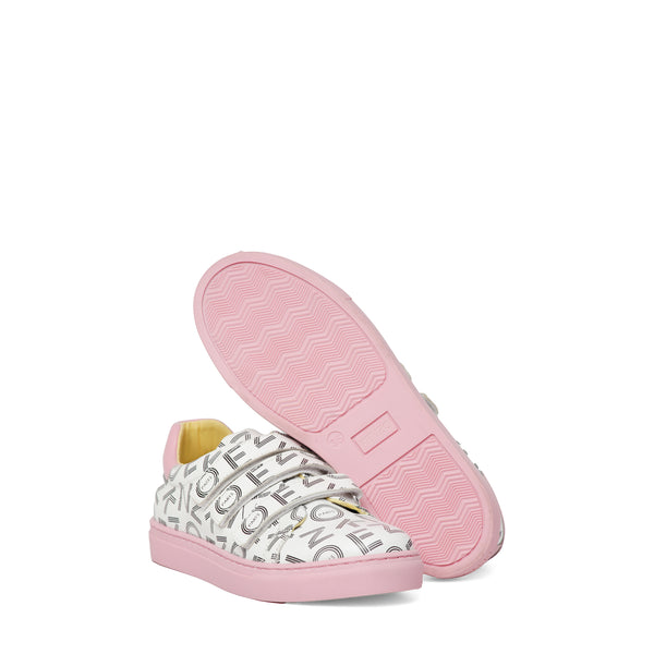 Kenzo Kids Girl's Joaquina Monogram Logo Sneakers