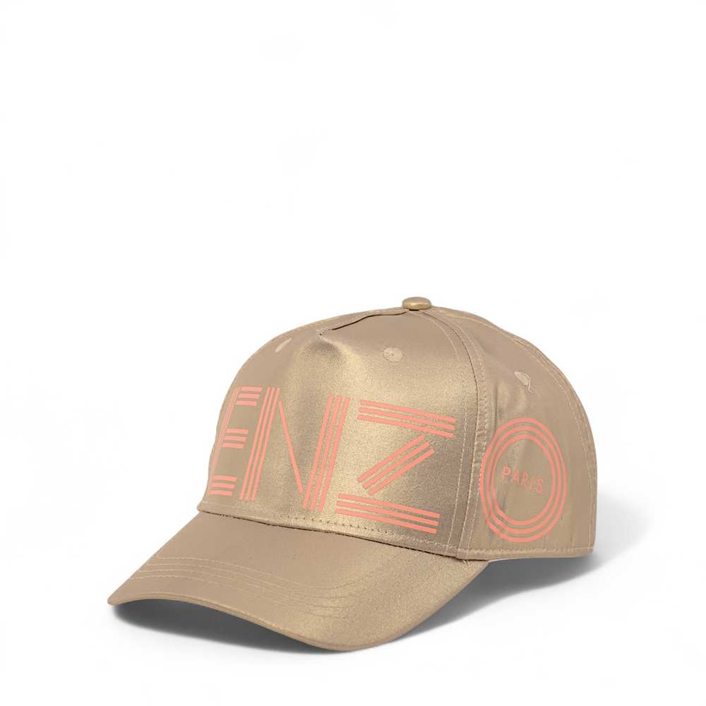 Kenzo Kids Girl's Metallic Linear Logo Baseball Cap