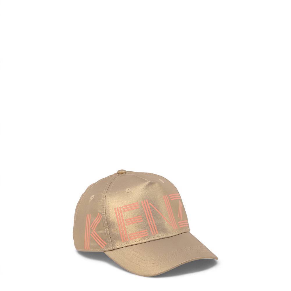 Kenzo Kids Girl's Metallic Linear Logo Baseball Cap