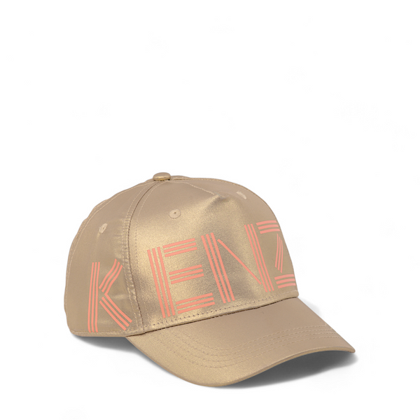 Kenzo Kids Girl's Metallic Linear Logo Baseball Cap