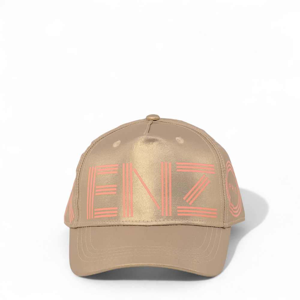 Kenzo Kids Girl's Metallic Linear Logo Baseball Cap