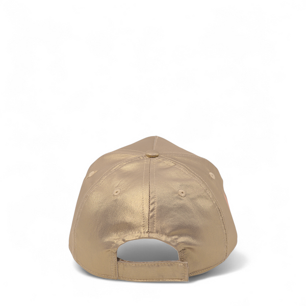 Kenzo Kids Girl's Metallic Linear Logo Baseball Cap