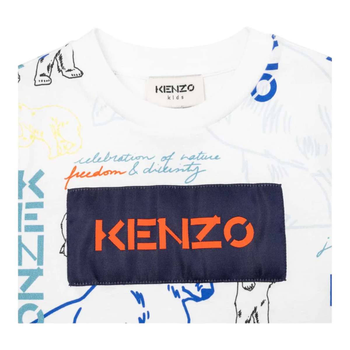 Kenzo Kids Multi Bear Logo T-Shirt