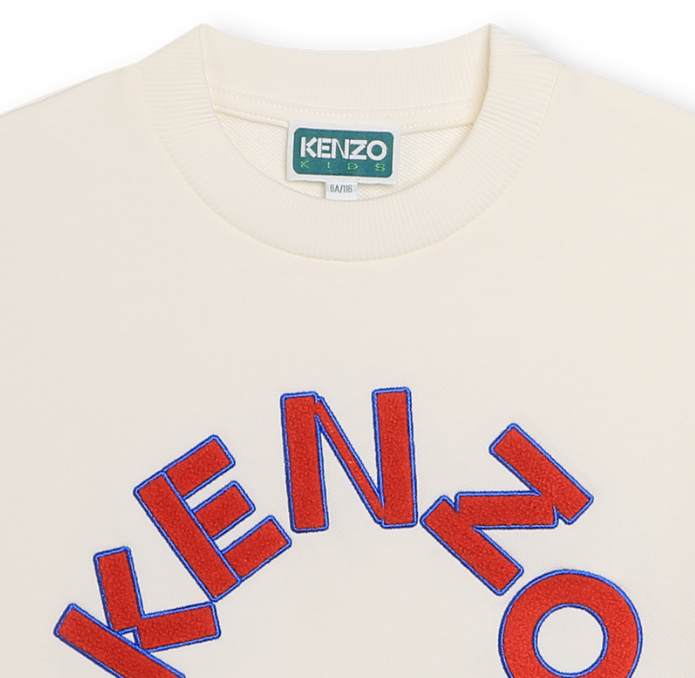 Kenzo Kids Embroidered Logo Fleece Sweatshirt