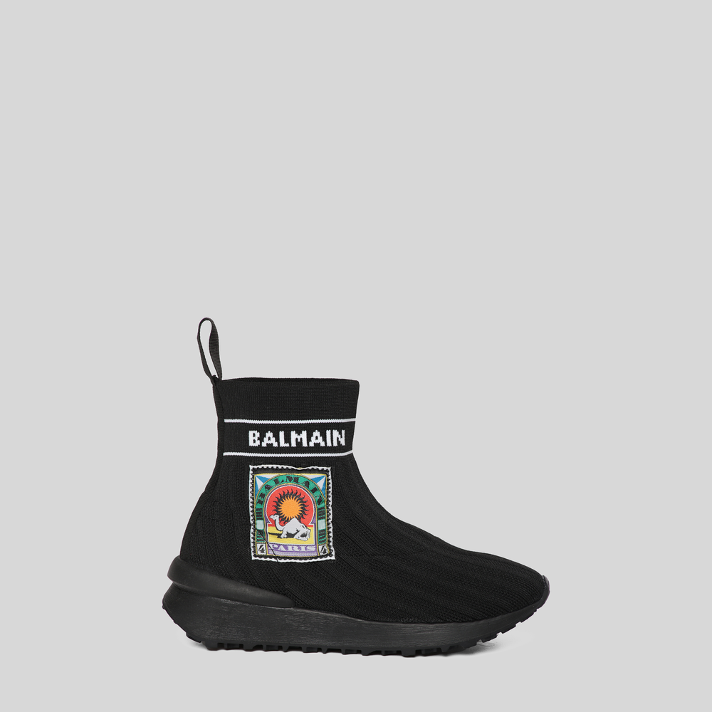 Balmain Kids Desert Patch Sock Shoe
