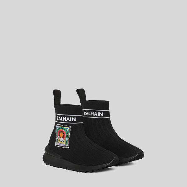 Balmain Kids Desert Patch Sock Shoe