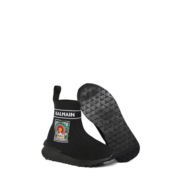 Balmain Kids Desert Patch Sock Shoe