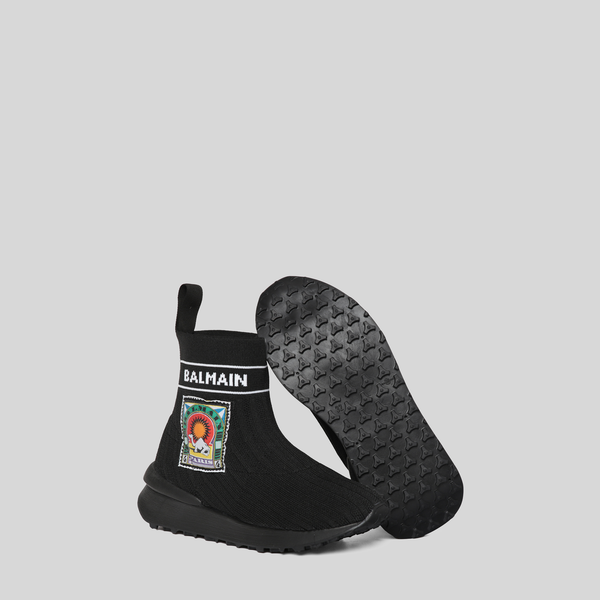 Balmain Kids Desert Patch Sock Shoe