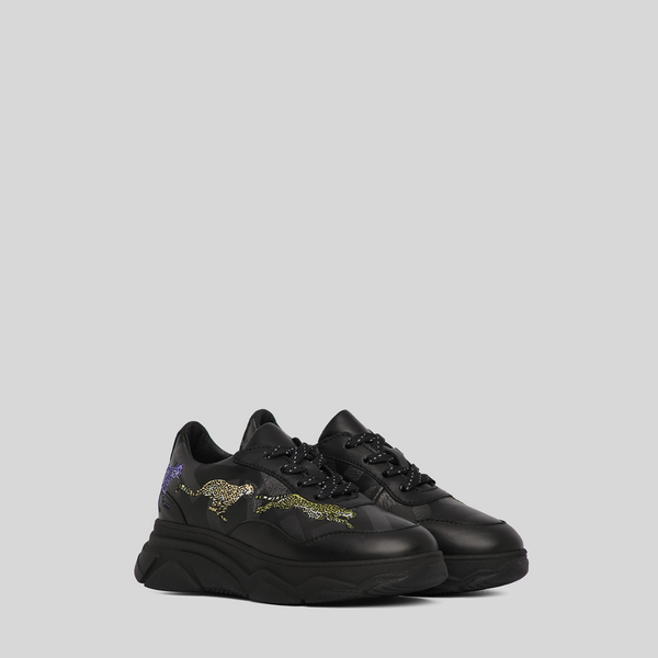 Kenzo Kids Embroidered Animal Logo Sneakers