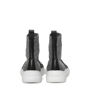 Balmain Kids Grey Knit Sock Shoe