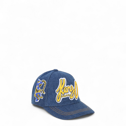 Kenzo Kids Logo Denim Baseball Cap