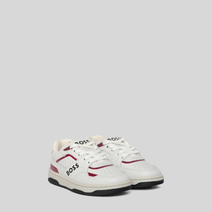 Hugo Boss Kids Lace-Up Leather Retro Sneakers