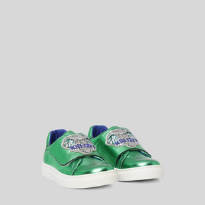 Kenzo Kids Metallic Leather Sneakers