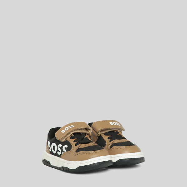 Hugo Boss Kids Mix Material Strap Sneakers
