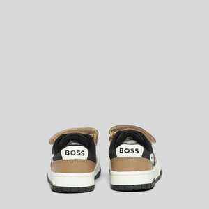 Hugo Boss Kids Mix Material Strap Sneakers