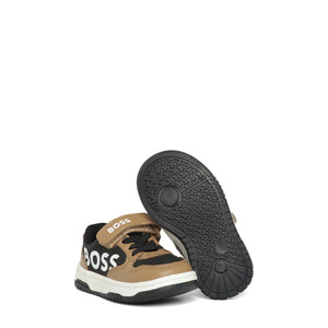 Hugo Boss Kids Mix Material Strap Sneakers