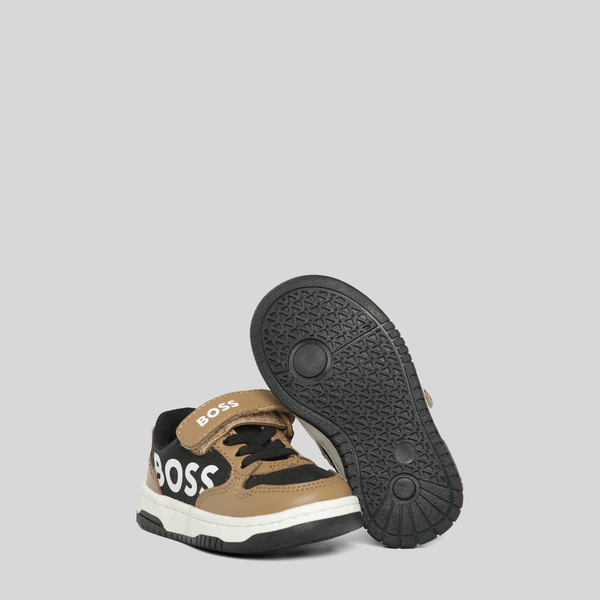 Hugo Boss Kids Mix Material Strap Sneakers