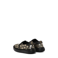 Balmain Kids Monogram Print Slip-On Sneakers