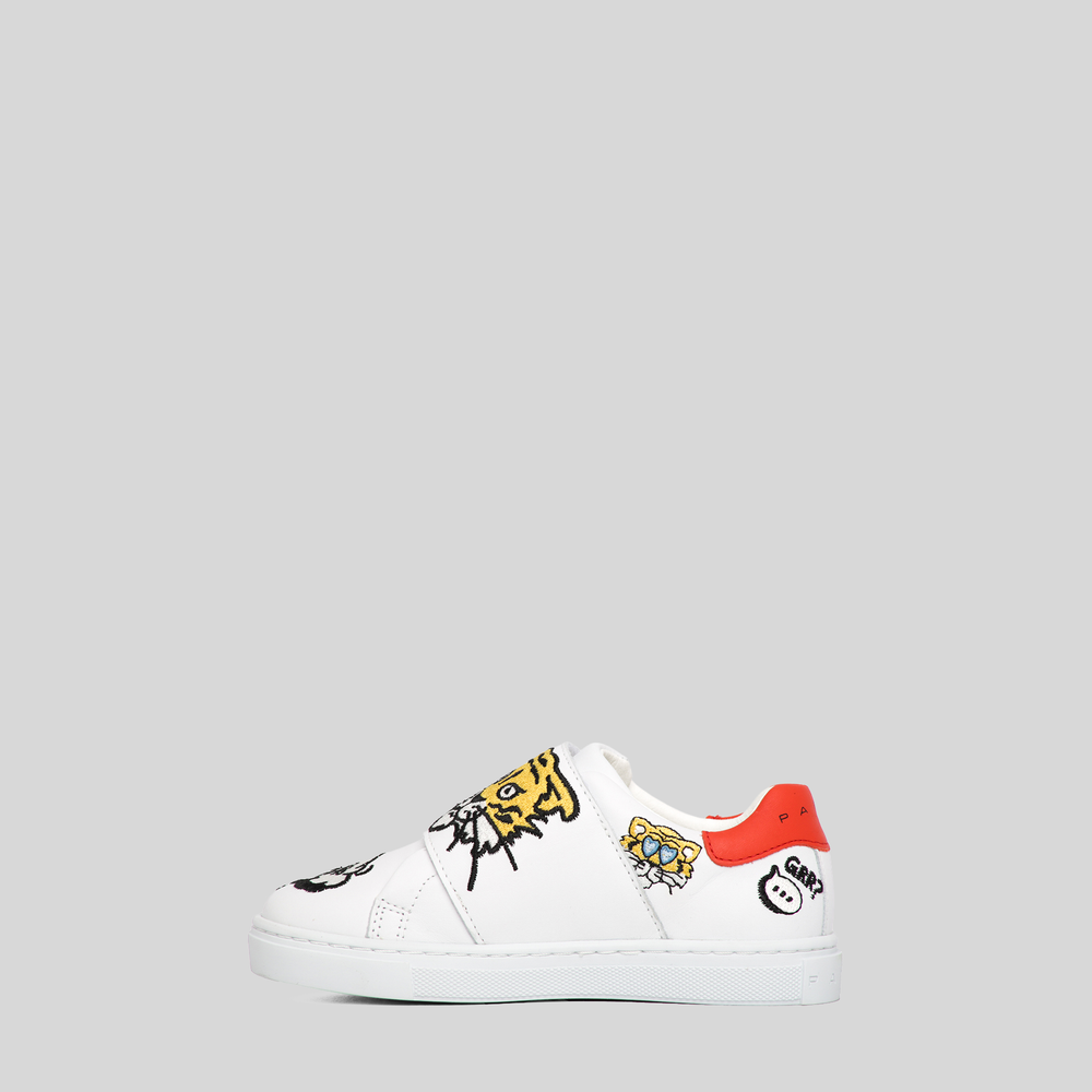 Kenzo Kids Multi-Logo Velcro Strap Sneakers