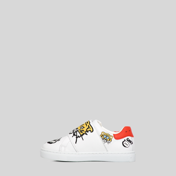 Kenzo Kids Multi-Logo Velcro Strap Sneakers