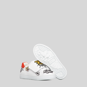Kenzo Kids Multi-Logo Velcro Strap Sneakers