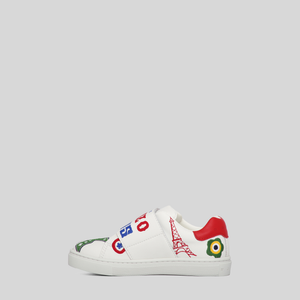 Kenzo Kids Multi-Logo Velcro Strap Sneakers