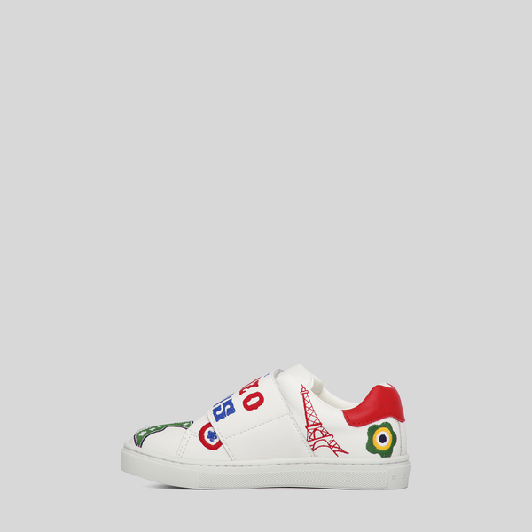 Kenzo Kids Multi-Logo Velcro Strap Sneakers