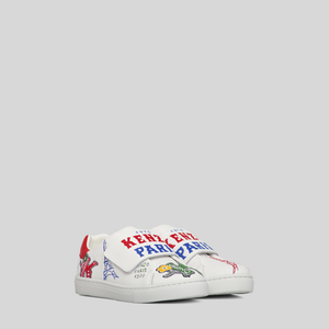 Kenzo Kids Multi-Logo Velcro Strap Sneakers